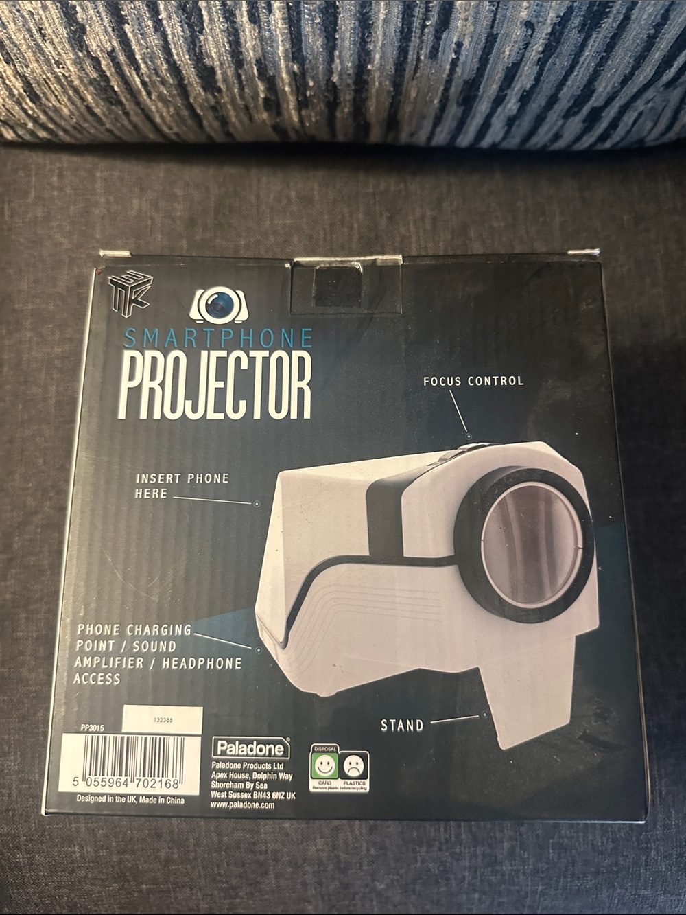 White Smartphone Projector - Focus Control